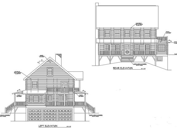 S. REAR VIEW & E. SIDE VIEW