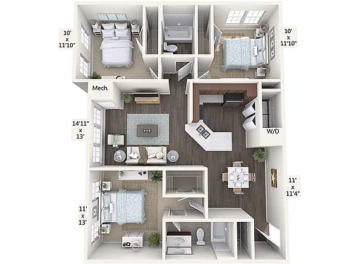 Floor plan C1-S-Floor1