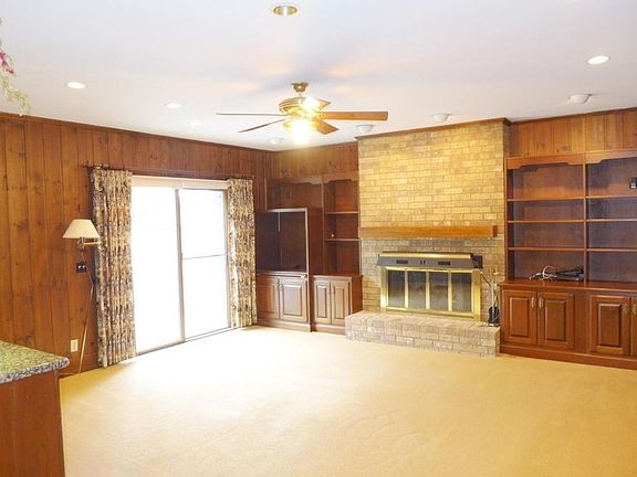 Family room with deck