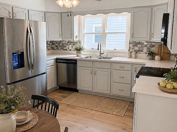 AI staged kitchen