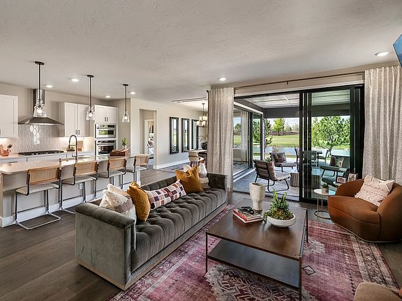 Great Room Kitchen of Model at Valor