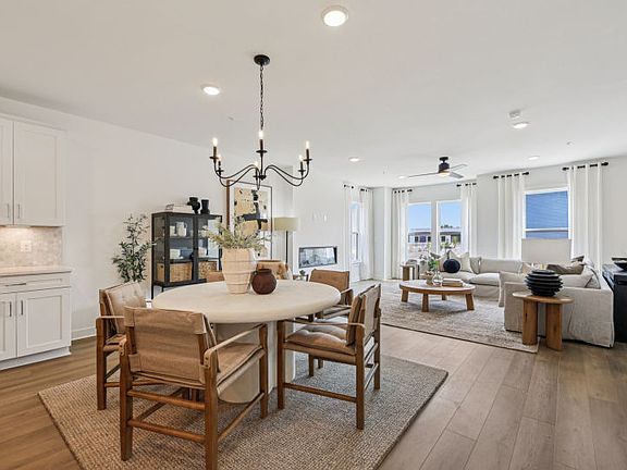 Spacious Cafe Space Between the Kitchen and Gathering Room