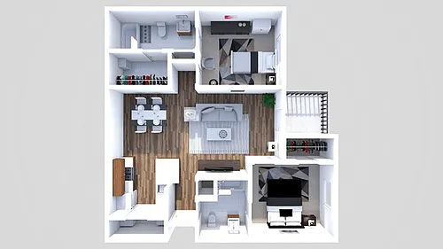 Floor plan 2 Bedroom 2 Bathroom