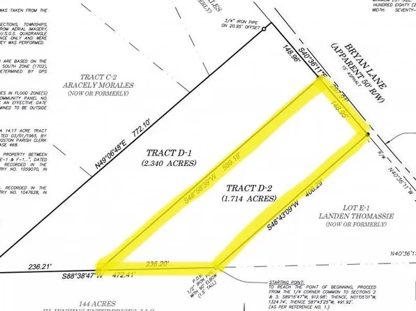 TRACT Two Bryan Ln #D, Maurepas, LA 70449