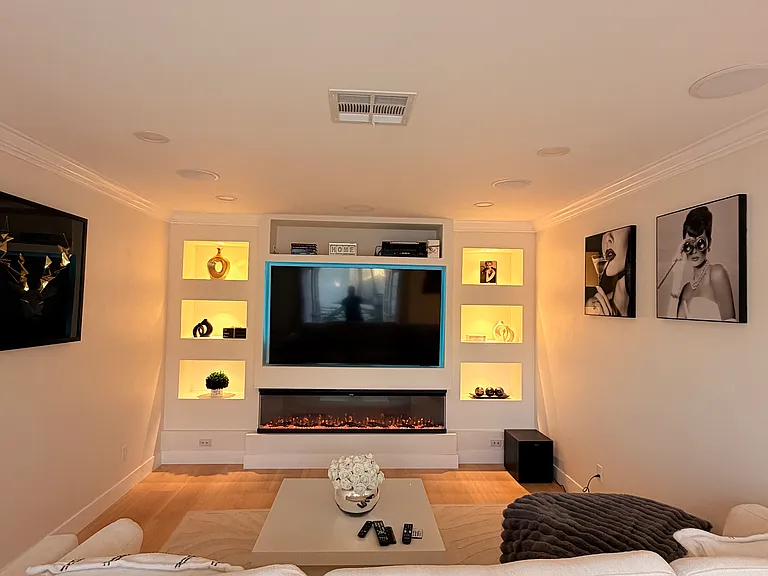 Family room- Theater Surround system.