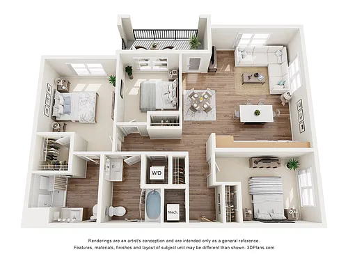 Floor plan 3A - 60