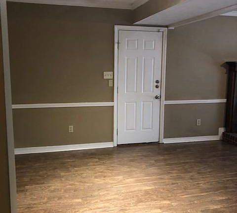 This is the dining area. The door enters into garage