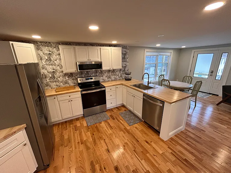 Kitchen with full size appliances