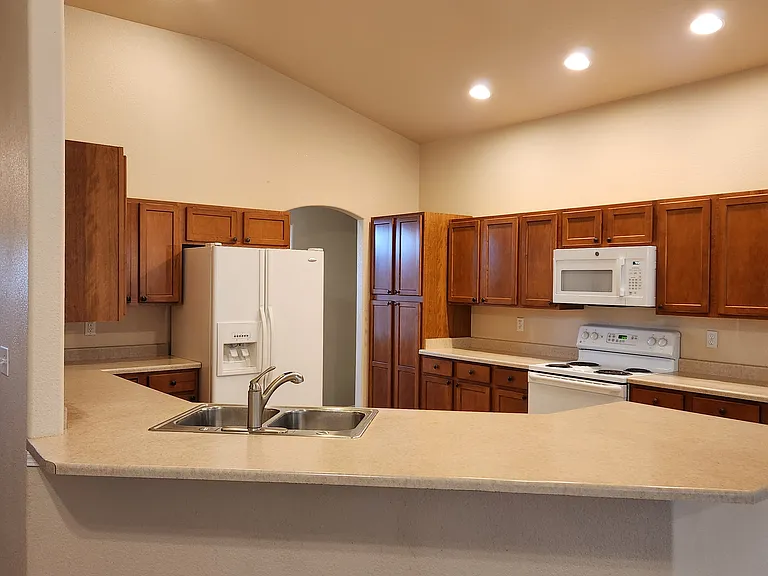View of Kitchen from Bar Counter off of Family Room