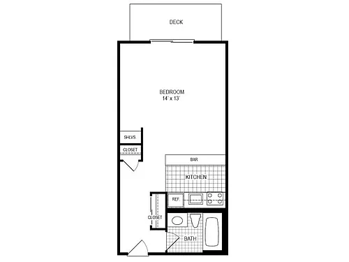 Floor plan Studio