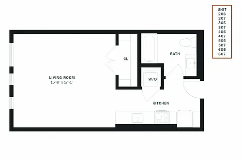 Floor plan Coen Studio S1