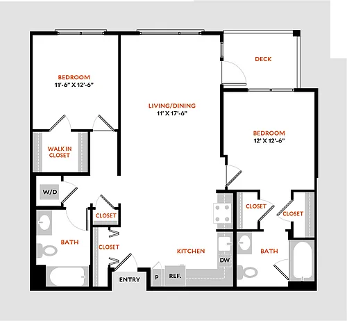 Floor plan Plan 2B