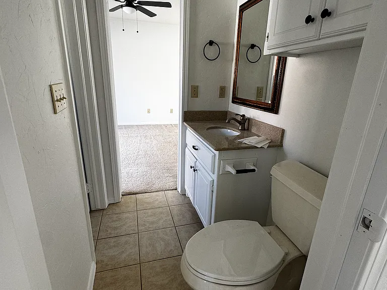 Jack and Jill bath downstairs