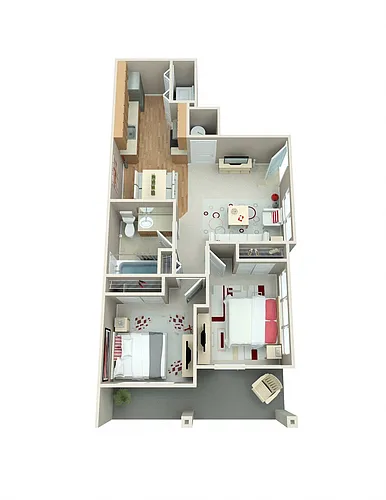 Floor plan Two Bedroom