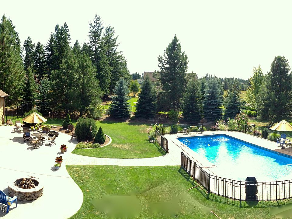 Back yard and pool