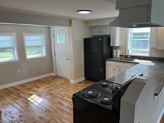kitchen and back door to deck