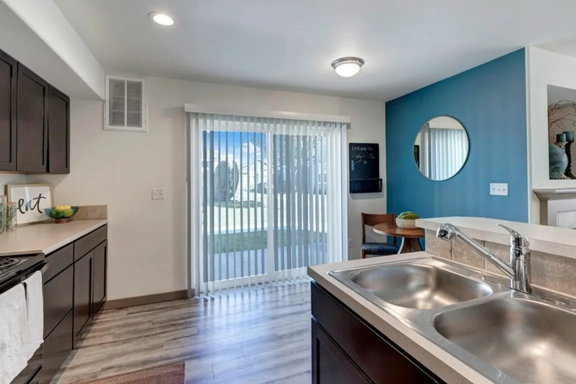 Double Soak-In Sinks in Kitchen