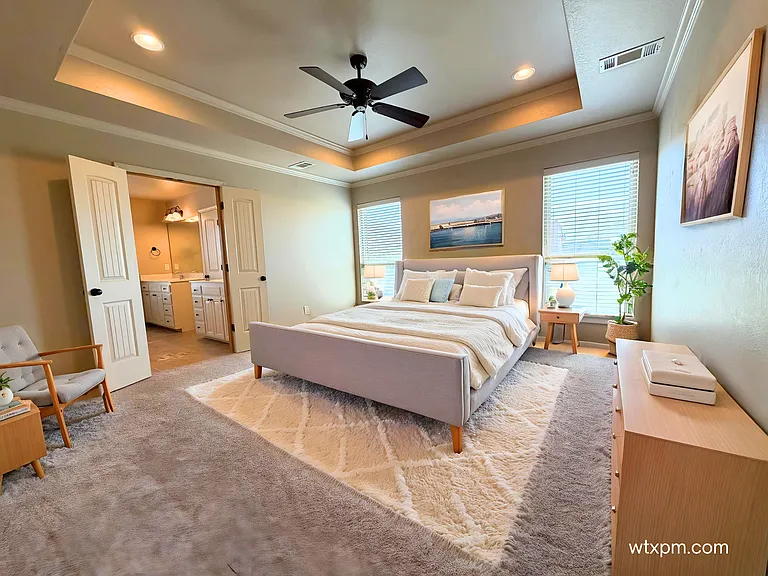 18300 Coyote Springs, Amarillo, TX 79119 - Primary Bedroom Staged