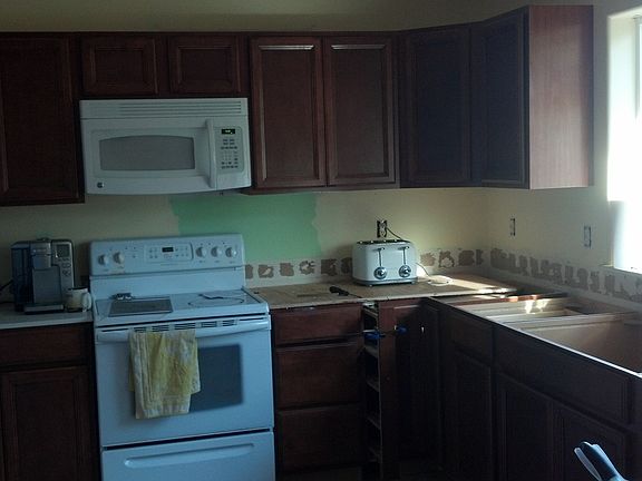 During the kitchen remodel.