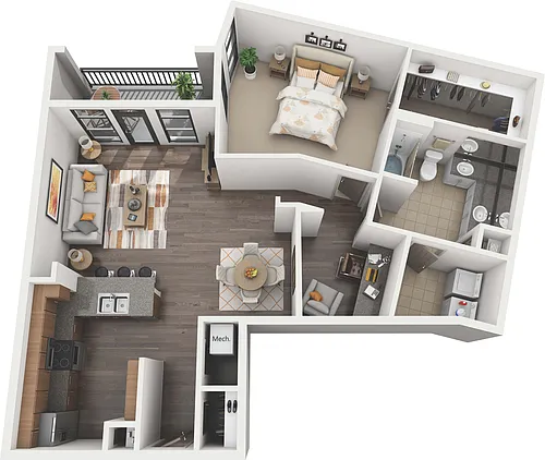 Floor plan A6 - Marquette