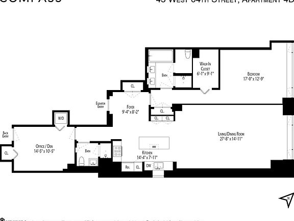 2nd image of 43 W 64th St #4D