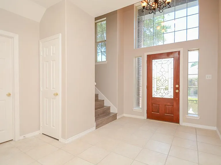 Entry closet and bathroom
