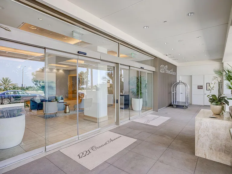 Lobby entrance and valet stand