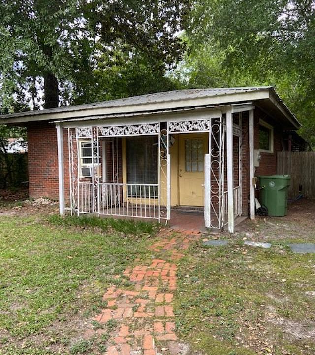 front of apartment
