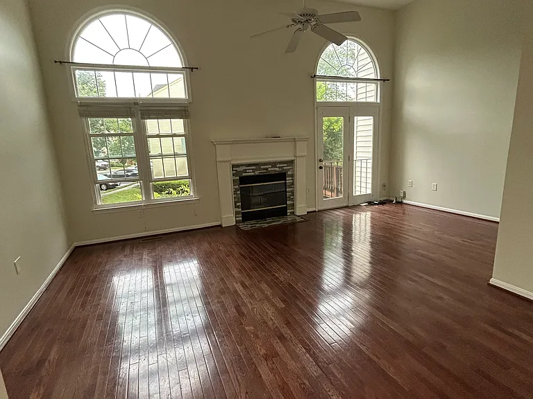 Looking at the living room from the dinning room area
