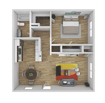 Floor plan One Bedroom