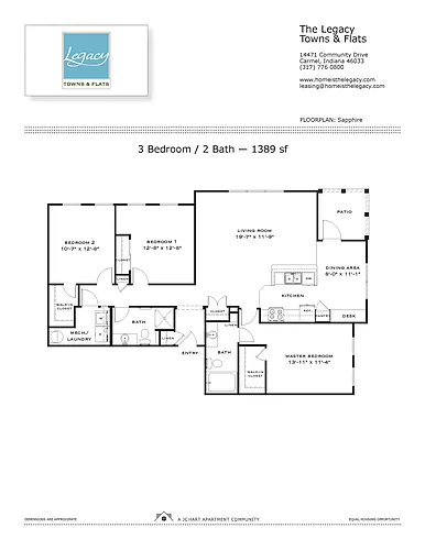 Floor plan Sapphire 3.2