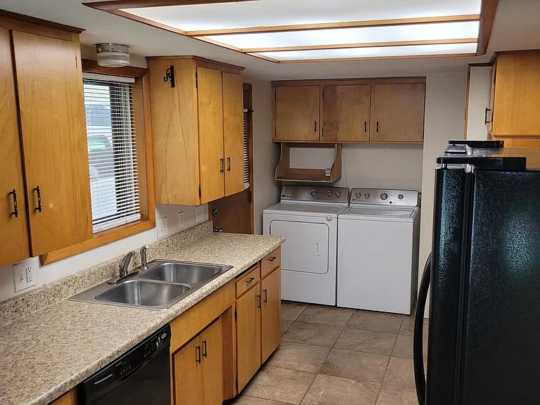 Kitchen from dining area