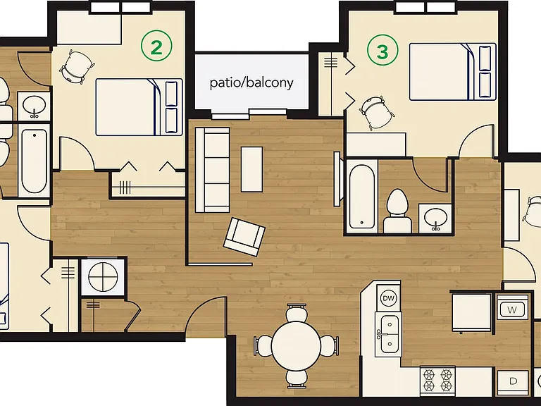 4x4 Apartment _ River Club