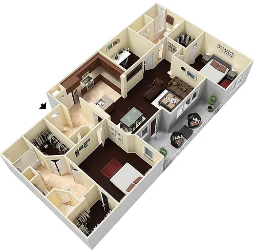 Floor plan Heights Midrise