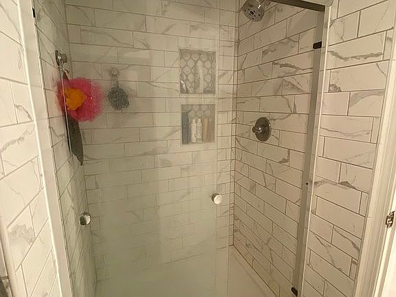Updated master bath shower