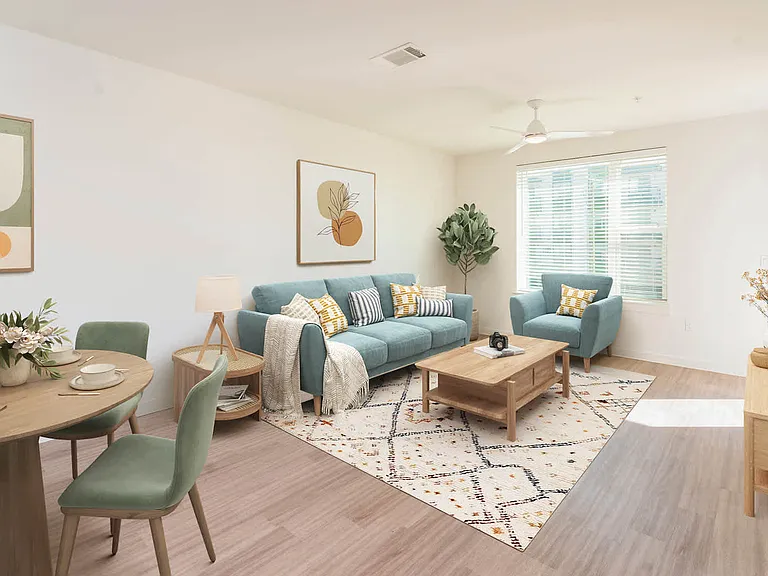 Living Room with Hard Surface Flooring