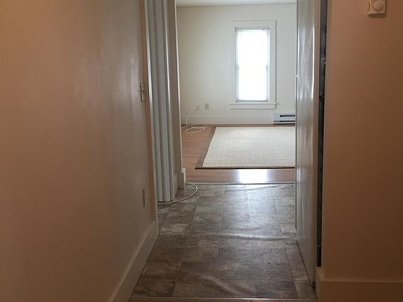 hall from bathroom to living room