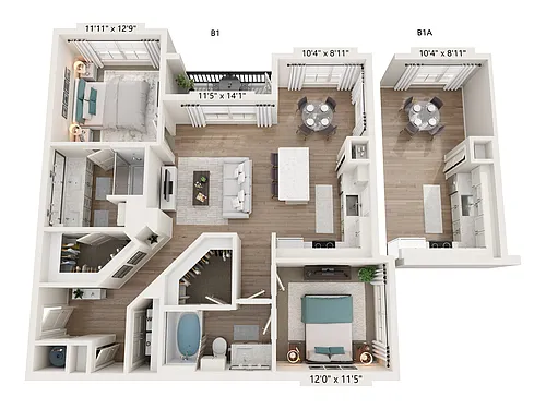 Floor plan B1