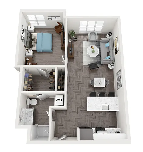 Floor plan 1X1 C