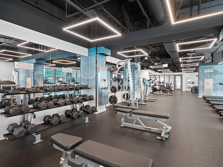 Fitness center at Shoreham and Tides