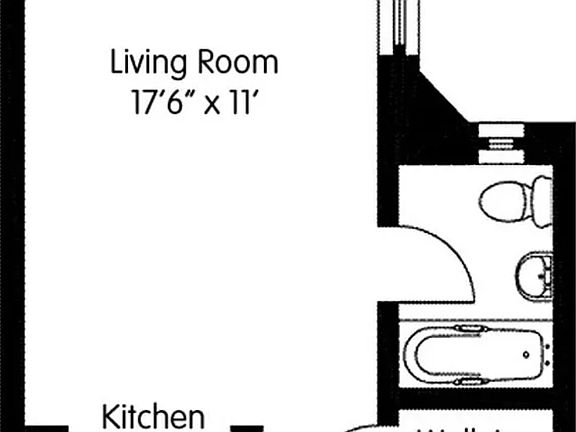 2nd image of 457 W 57th St #1501