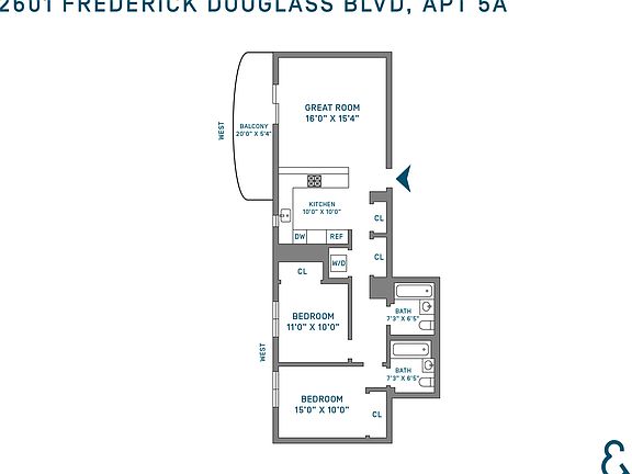 2nd image of 2601 Frederick Douglas Blvd #5A