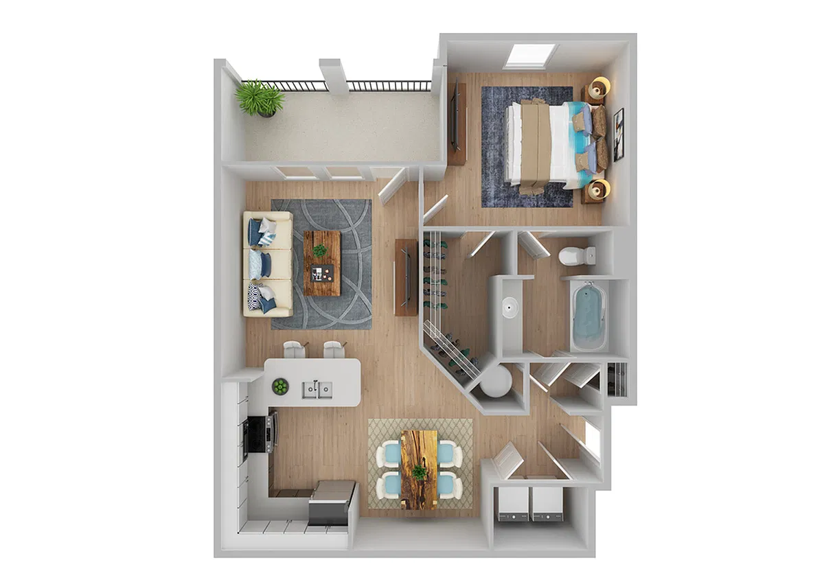 Floor plan Pierce | Renovated