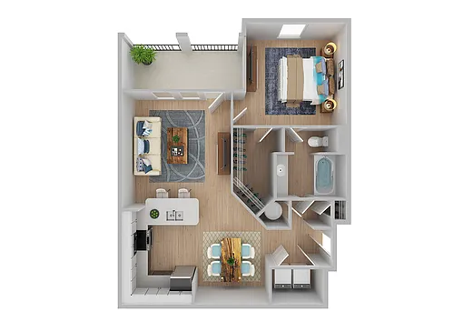 Floor plan Pierce | Renovated
