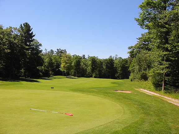 view from lot onto green