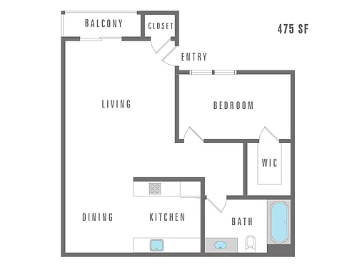 Floor plan Studio
