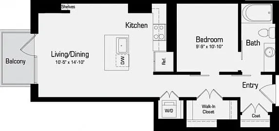 S3 | 1 bed 1 bath | 684 Sq. Ft S3 | 1 bed 1 bath | 684 Sq. Ft