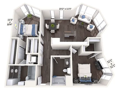 Floor plan B8_Corner Unit_1111