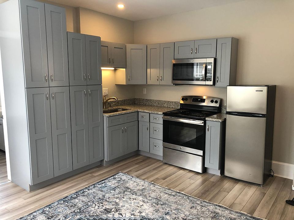 All new kitchen cabinets and appliances