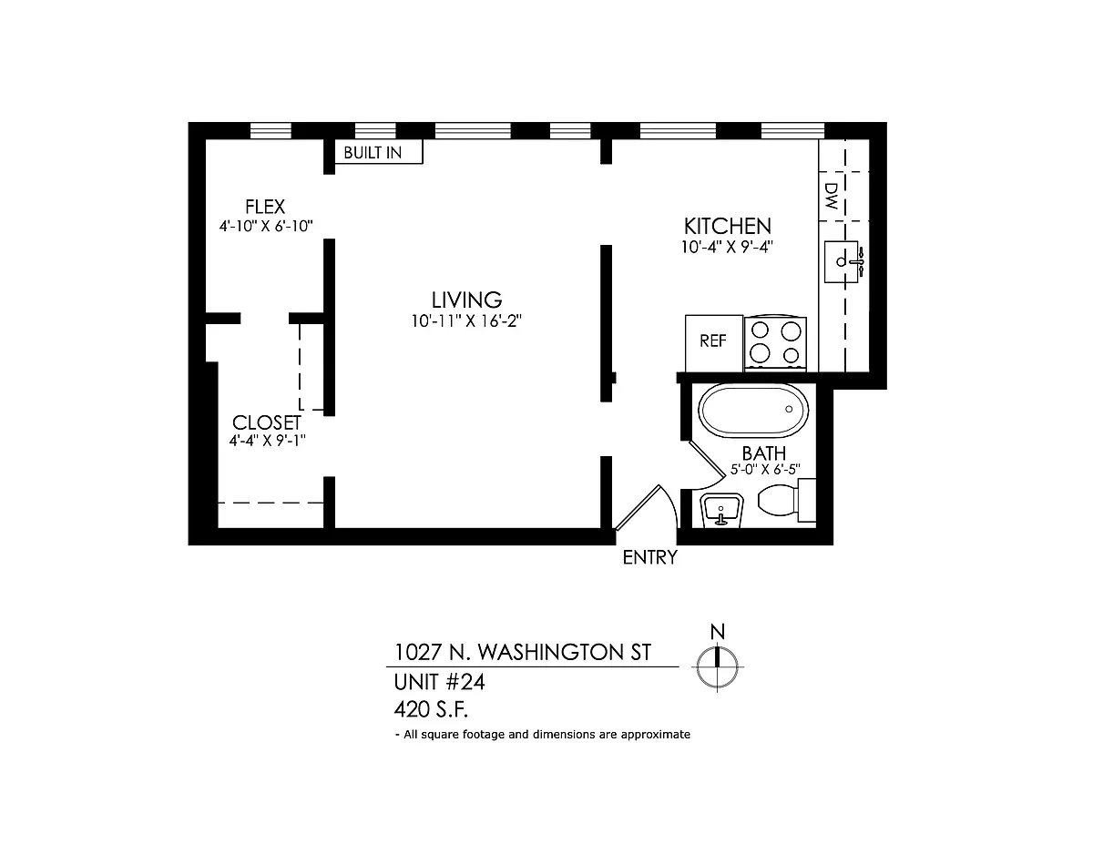 Floor plan Studio